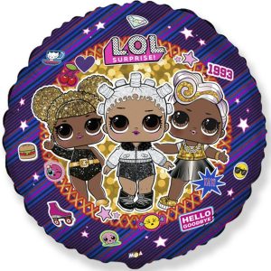 Круг "Ляльки Лол" на синьому фоні Fl