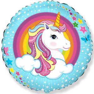 Круг "Єдиноріг" на блакитному фоні Fl