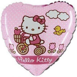 Серце "Hello Kitty" рожева на велосипеді