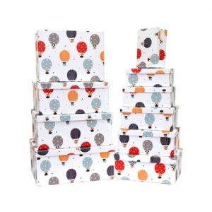 Біла прямокутна з повітряними кулями 205*140*80