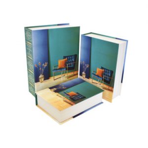 Прямокутна бірюзова у вигляді книги  285*220*75