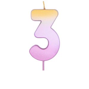 Свічка 6,7см - Омбре рожеве золото "3"