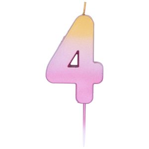 Свічка 6,7см - Омбре рожеве золото "4"