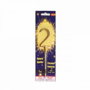 Свічка золото Бенгальський вогник - 2