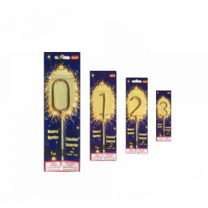 Свічки для торта золоті бенгальські вогники