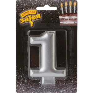 Свічка - срібло "1"