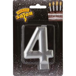 Свічка - срібло "4"