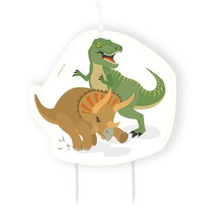 Свічка для торта Щасливий динозавр 10см 1шт