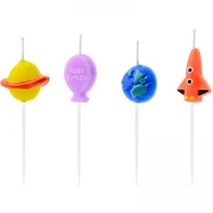 Свічки для торта Космос мікс 3см 4шт
