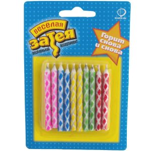 Свічки для торта Магічні 6см 10шт