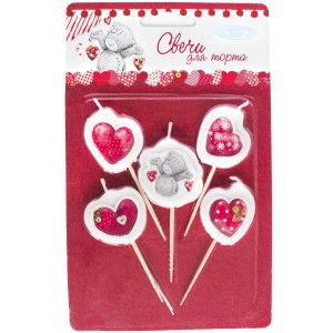 Свічки для торта Мі ту ю Мішка Тедді 3см 5шт