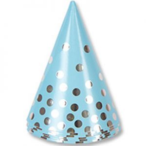 Ковпачки Горошок срібний 6шт