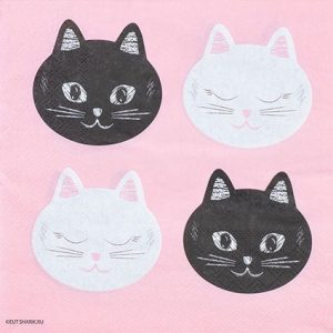 Серветки котики 33см 12шт