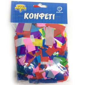 Конфеті прямокутне мікс 100г