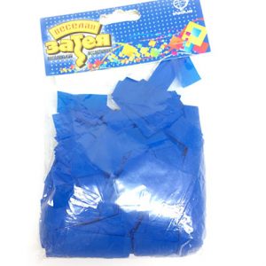 Конфеті прямокутні сині 100г