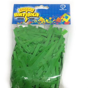 Конфеті смужки зелені 100г