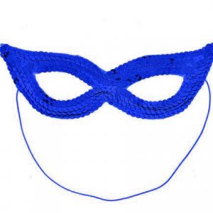 Маска карнавальна на очі синя