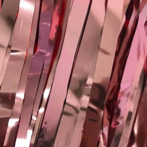 Штора фольгована сатин рожеве золото 1*2м