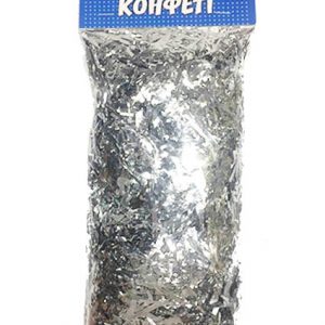 Конфеті мішура срібло 100г