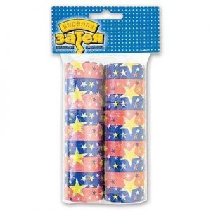 Серпантин голографічний зірки 2ст 36 кілець