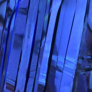 Штора фольгована синя металік 1*2м