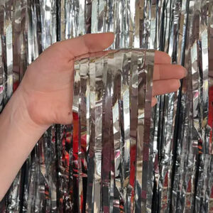 Штора фольгована срібна 1*2м