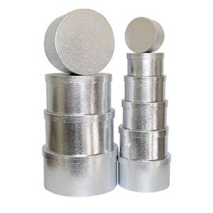 Кругла срібна 24.5*13.8см