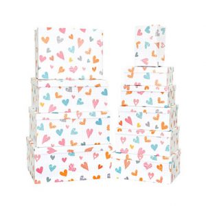 Прямокутні з серцями 35см*27см*15.5см