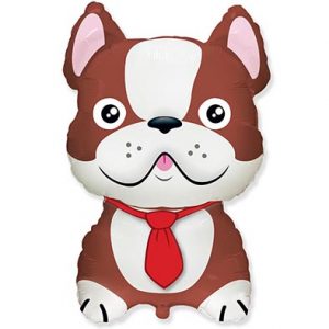 Собака Бульдог коричневий Fl