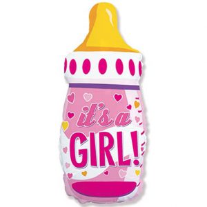 Пляшка рожева It's a girl Fl