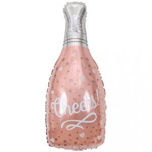 Пляшка шампанського рож золото За Ваше здоровя K