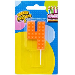 Свічка 4,5см Конструктор "4"