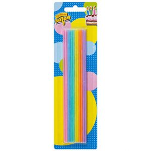 Свічки прості Асорті пастель 17см 24од.