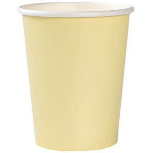 Стаканчики пастел Жовтий 250мл 6од.