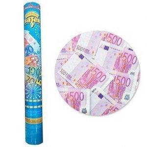 Хлопавка пневмо пап. Грошовий дощ Євро 40см