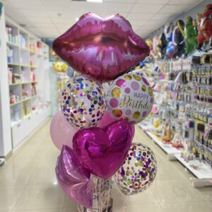 Набір гелієвих кульок "Супер сет для дівчини Цьомчик"