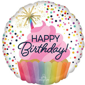 Круг Happy Birthday конфеті США