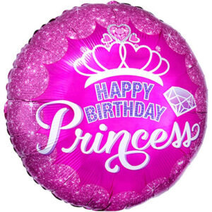 Круг Happy Birthday Princess Корона США An