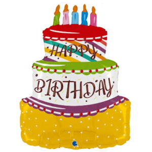 Торт кольоровий Happy Birthday G