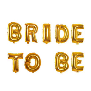 Фольгована гірлянда BRIDE TO BE золоті літери