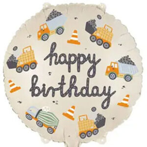 Круг Happy Birthday - будівельні машини PD