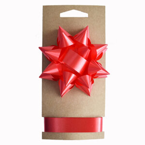Набір подарунковий бантик і стрічка червоний
