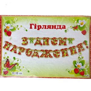 Паперова Гірлянда З Днем народження літо саме той червень він 2,5м