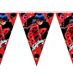 Паперова гірлянда вимпел Леді Баг