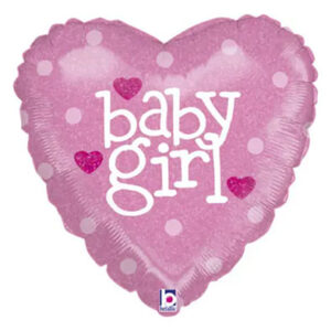 Серце Baby girl - напис на рожевому G