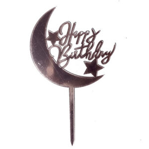 Топер  Happy Birthday глянцева рожеве золото