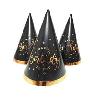 Ковпак чорний Happy Birthday to you