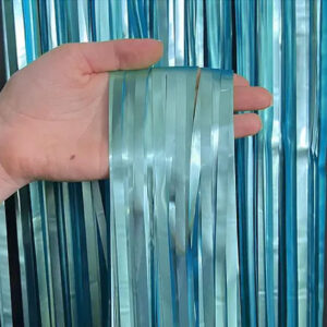 Штора фольгована сатин блакитна 1*2м