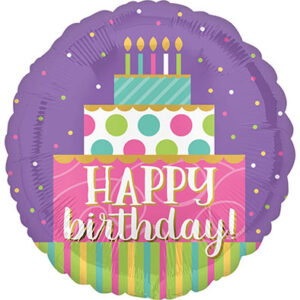 Круг Happy Birthday Тортик США An