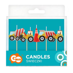 Свічки Будівельні машини 5 шт GoDan